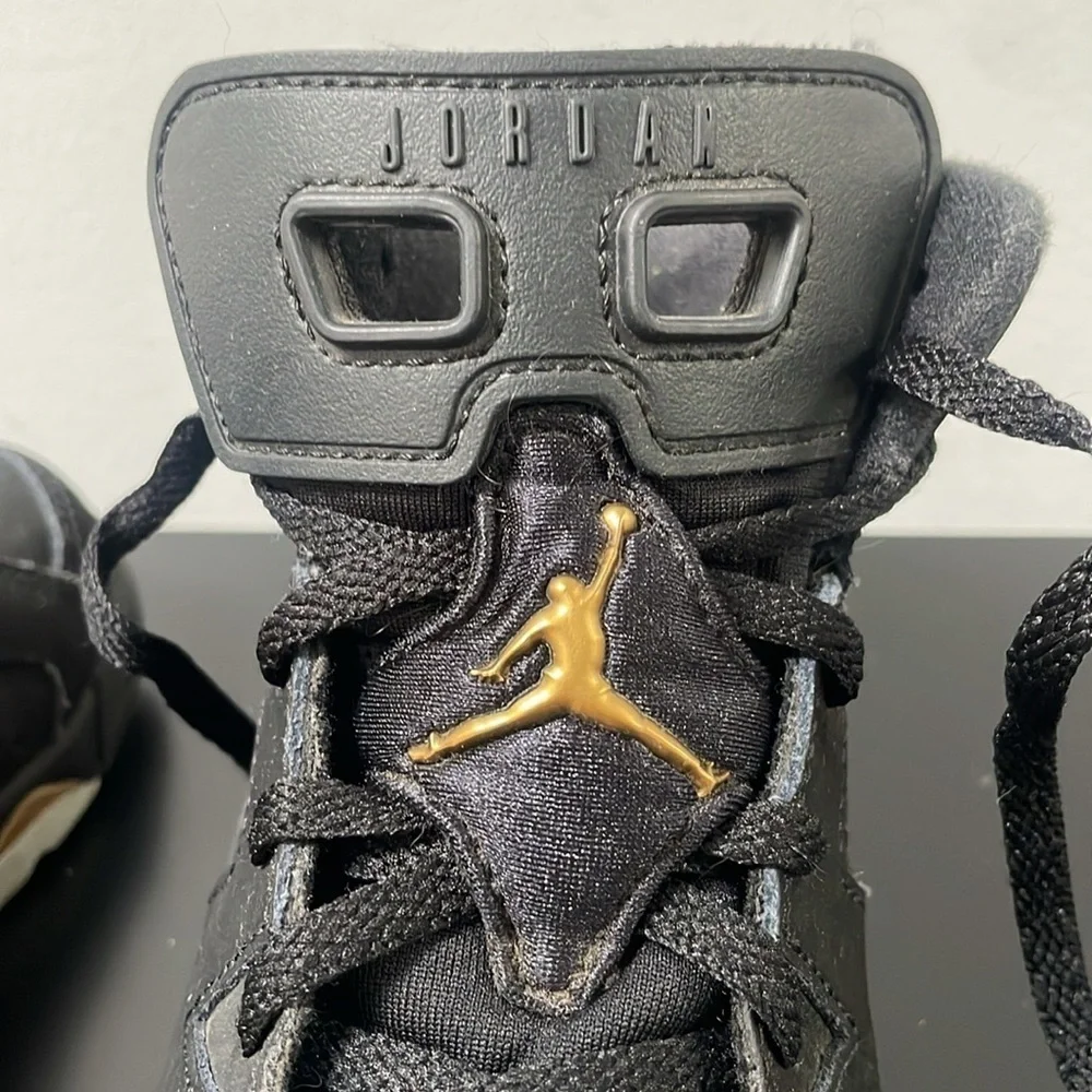Nike Air Jordan 6 Retro DMP Black Gold 13 little kids 2020 release CT4965-007 - Picture 13 of 14